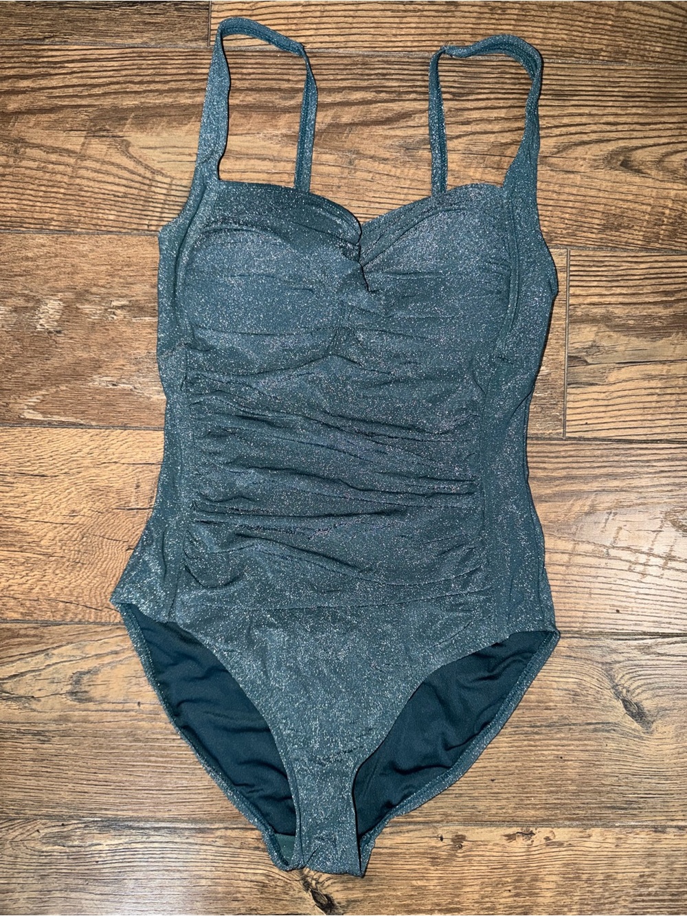 Nip tuck Shimmer One-Piece Swim Suit in Metallic Teal